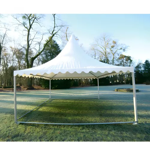 Tente Pagode Alu Garden - 5 x 5 m - Ht 2,20m - Complète