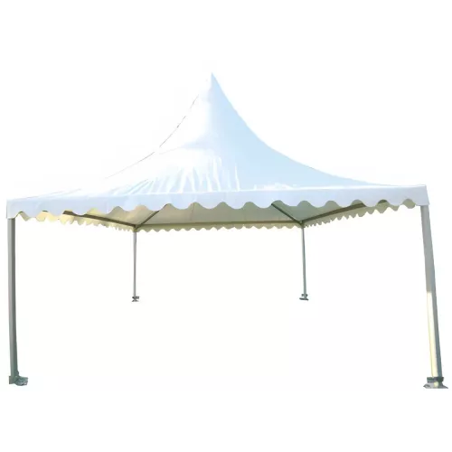 Tente Pagode Alu Garden - 5 x 5 m - Ht 2,20m - Toit + armature
