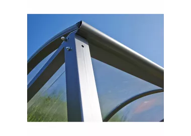 Abri vélos Voûte "M" avec bardages polycarbonate PROCITY