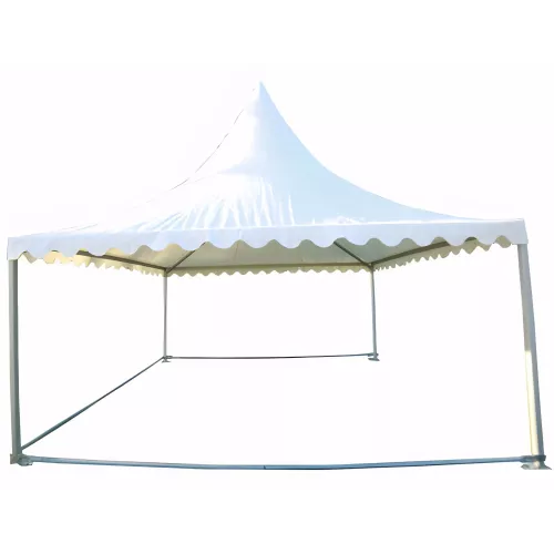 Tente Pagode Alu Garden - 5 x 5 m - Ht 2,50m - Complète