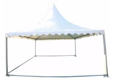 Tente Pagode Alu Garden - 5 x 5 m - Ht 2,50m - Complète