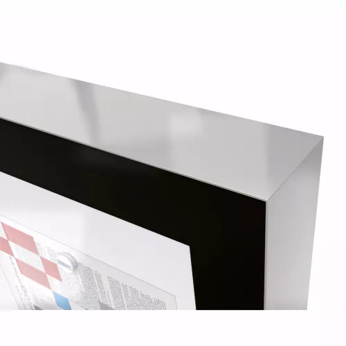 Vitrine Edge ép. 80 mm sur poteaux PROCITY