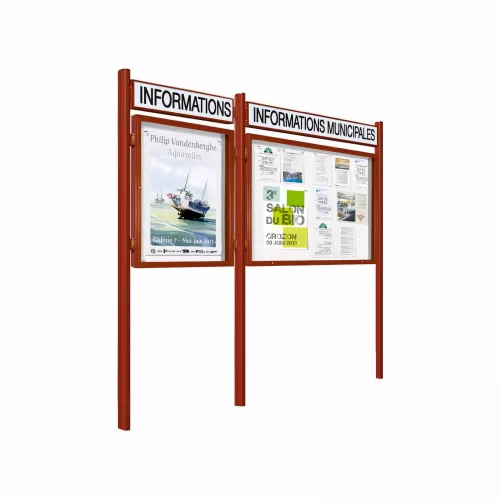 Vitrine 1000 sur poteaux Quatro PROCITY