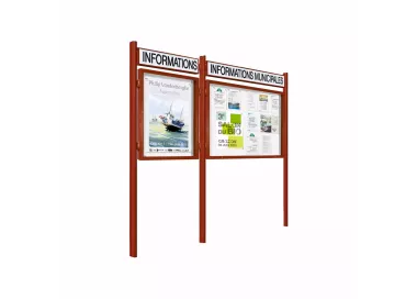 Vitrine 1000 sur poteaux Quatro PROCITY