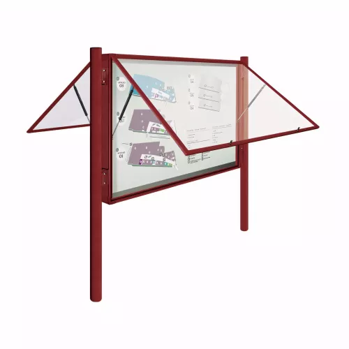 Vitrine 2000 sur poteaux Ø76 mm PROCITY
