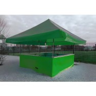 Stand buvette 4,50 x 4,50 m complet - vert - raccordable
