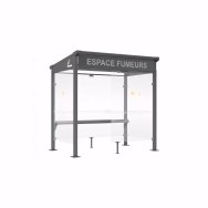 Autocollant du texte "ESPACE FUMEURS"