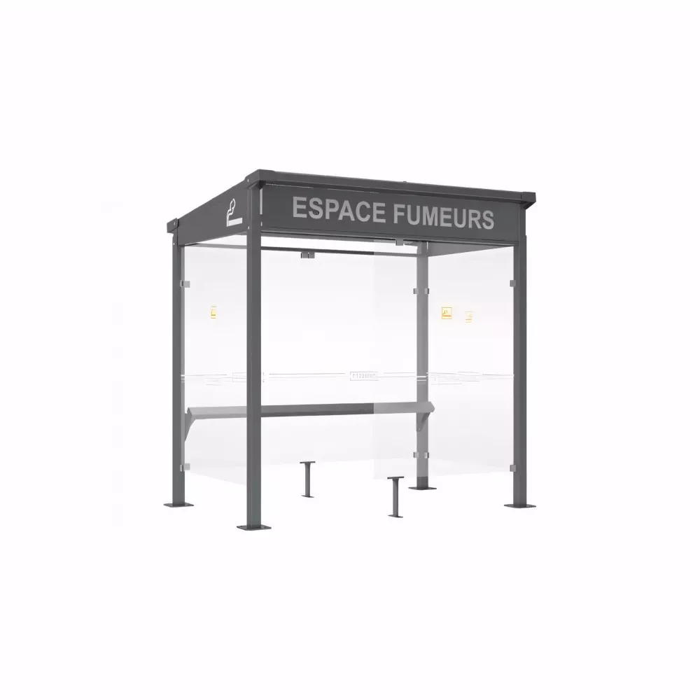 Autocollant du texte "ESPACE FUMEURS"