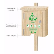 Distributeur liasse papier en bois des Cévennes