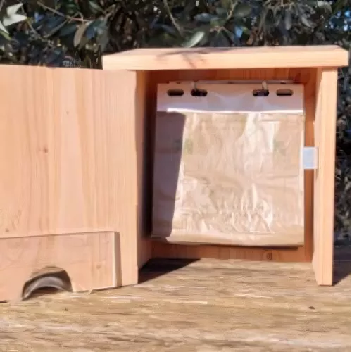 Distributeur liasse papier en bois des Cévennes