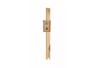 Borne de propreté avec distributeur liasse en bois des Cévennes (corbeille en bois en option)