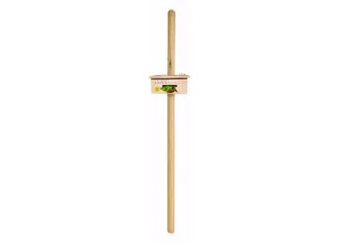 Borne de propreté avec distributeur rouleau en bois des Cévennes (corbeille en bois en option)