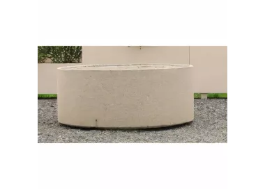 Jardinière ronde en béton MYKERINOS
