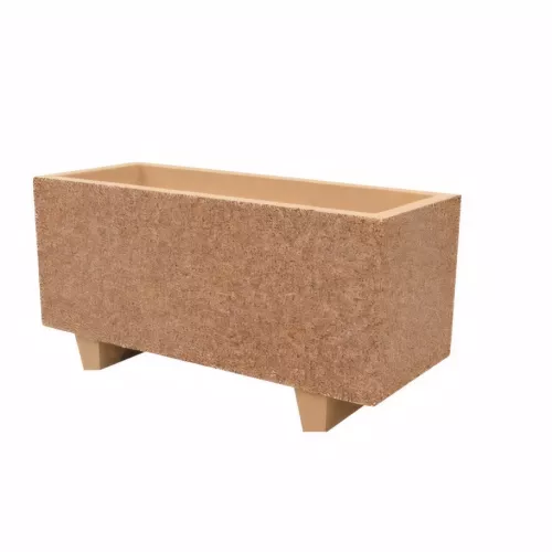 Jardinière rectangulaire en béton RAMSES