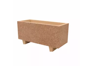 Jardinière rectangulaire en béton RAMSES