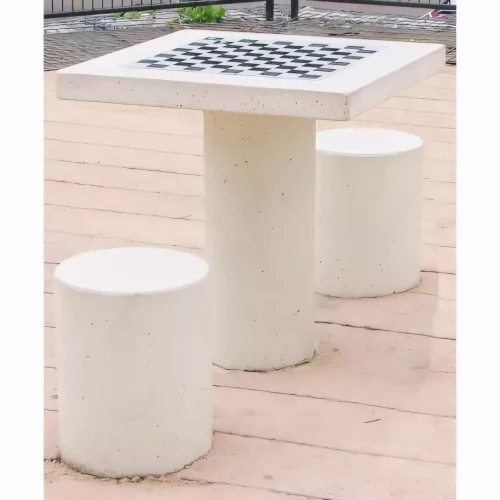 Table de jeu société en béton LES P'TITS CHEVAUX