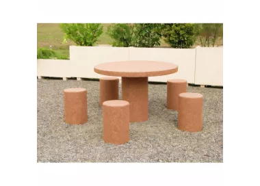Table de pique-nique en béton RONDE