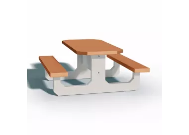 Table de pique-nique en béton OCTOGONALE