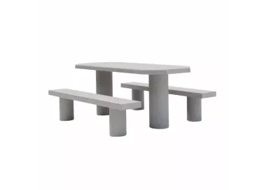 Table de pique-nique en béton OVALI