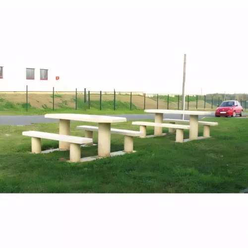 Table de pique-nique en béton OVALI