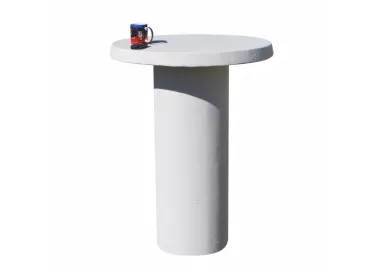 Table ronde extérieur en béton PAUSE CAFÉ