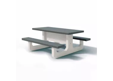 Table de pique-nique en béton RECTANGLE
