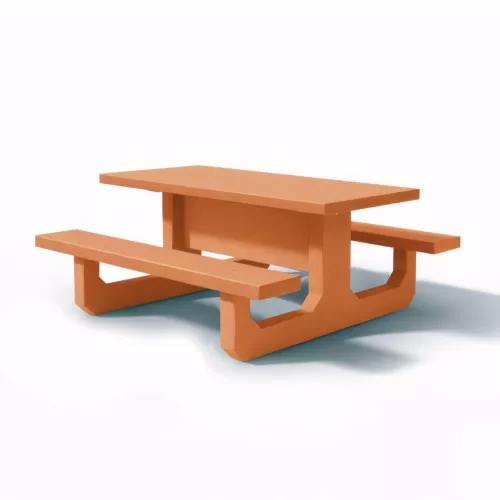 Table de pique-nique en béton RECTANGLE