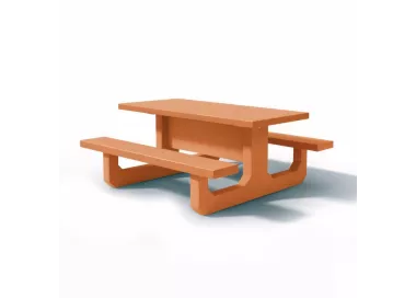 Table de pique-nique en béton RECTANGLE