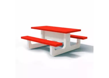 Table de pique-nique en béton RECTANGLE