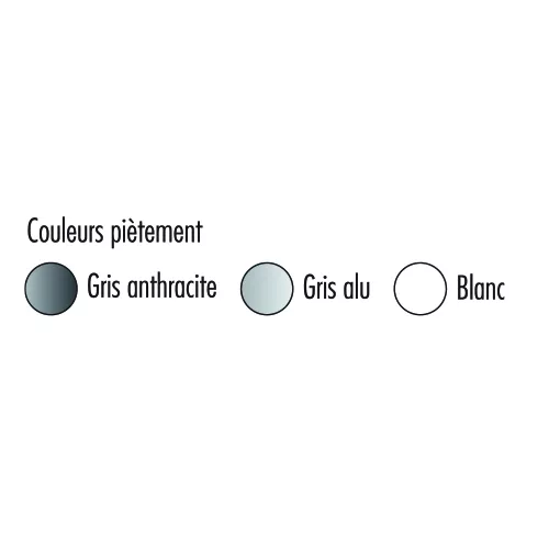 Table BASCULANTE rectangulaire avec option demi-lune