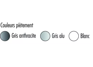 Table BASCULANTE rectangulaire avec option demi-lune