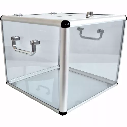 Urne standard carrée PMMA 25L-48L, fente 115mm