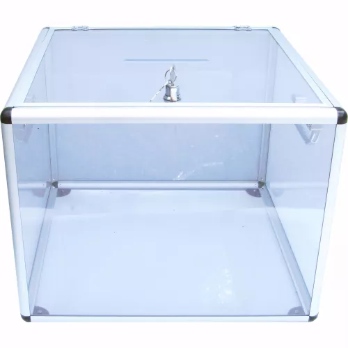 Urne standard carrée PMMA 25L-48L, fente 115mm