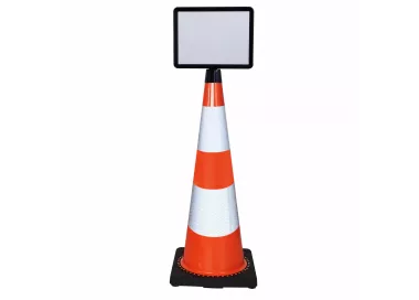 Cône de chantier 90 cm réfléchissant classe 2