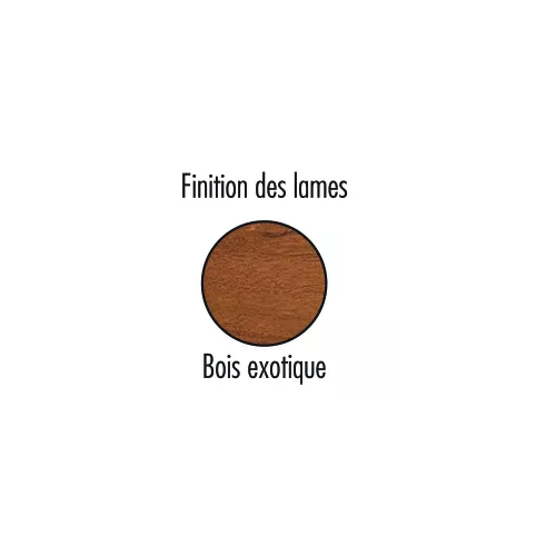 Corbeille BILBAO lames bois exotique