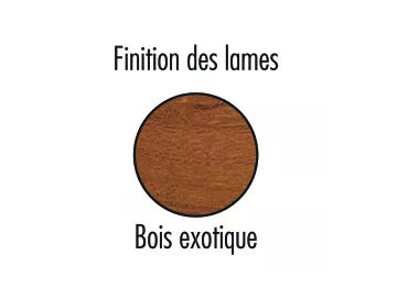 Corbeille BILBAO lames bois exotique