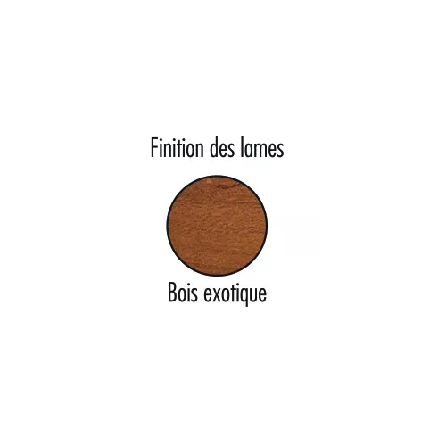 Corbeille VIGO lames en bois exotique