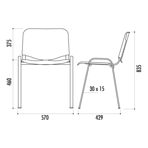 Chaise ISO Polypro