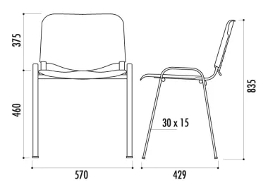 Chaise ISO Polypro