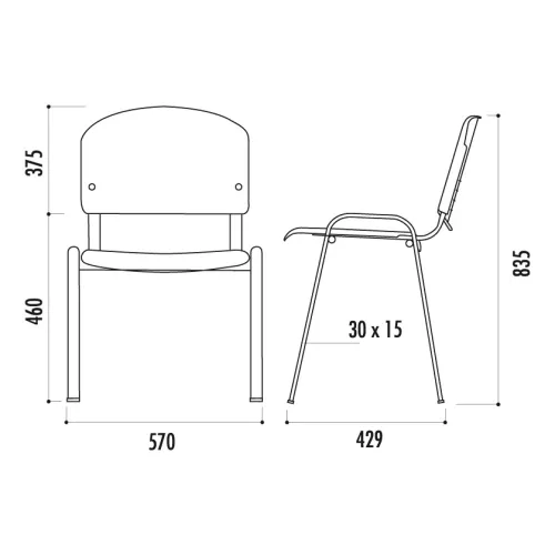 Chaise ISO Bois