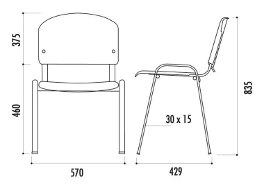 Chaise ISO Bois