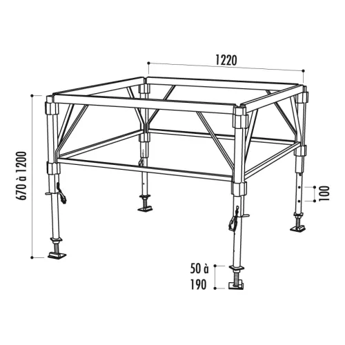 Podium modulable
