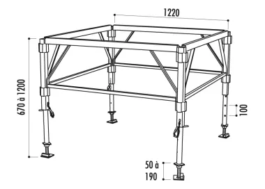 Podium modulable