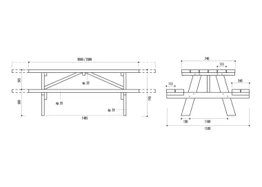 Table pique-nique MUNICH II