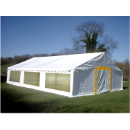 Tente de réception 6 x 12 m - Super Plein Air - 72 m² - Complet cristal