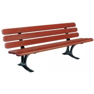 Banc SEVILLE lames en bois exotique