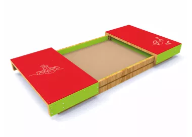 Sablière inclusive en bois avec couvercle
