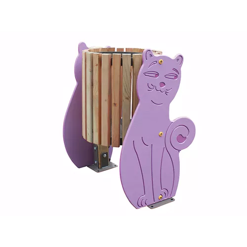 Poubelle chat inclusive en bois 50 litres