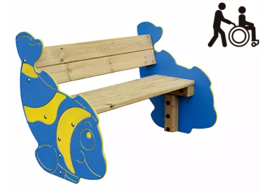 Banc Tropi inclusif en bois pour enfants