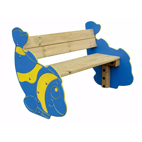 Banc Tropi inclusif en bois pour enfants